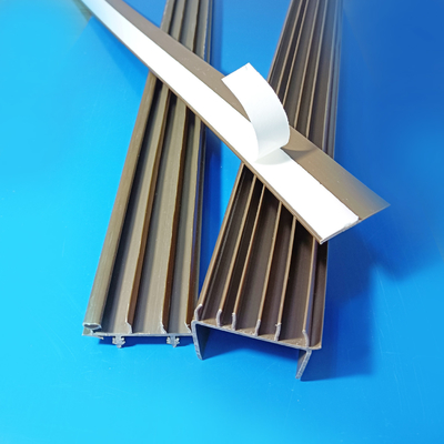 Brown Vinyl Slide On Door Bottom For Metal Doors Wood Doors Customized