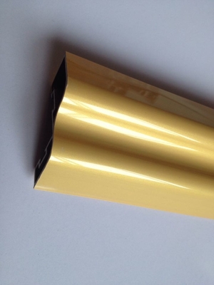 OEM Plastic Extruded PMMA And PVC Coextrusion Profile metal like surface
