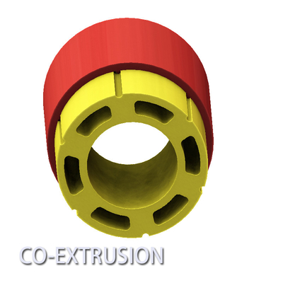 Plastic And Metal Co Extrusion Profiles PE And Iron Sheets Join Together
