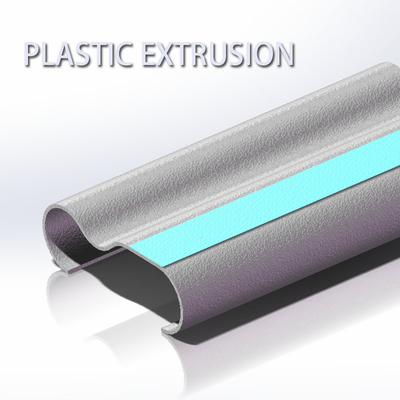 Anti Collision PVC Plastic Extrusion Profile Custom Handrail