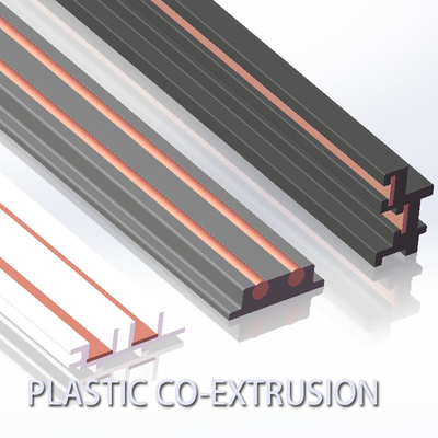 ODM Copper Plastic Conductive Co Extrusion Profiles For Led Mounting