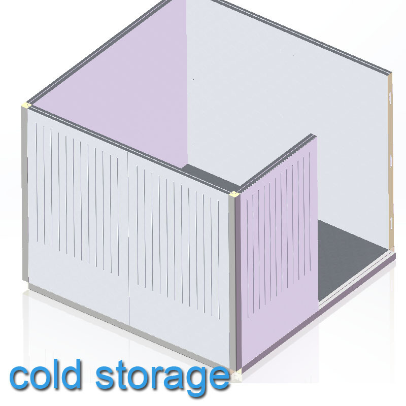Plastic Cold Room Profiles Polyurethane Foaming Filling Walk-in Cold Storage Profiles Column Structure And Corner
