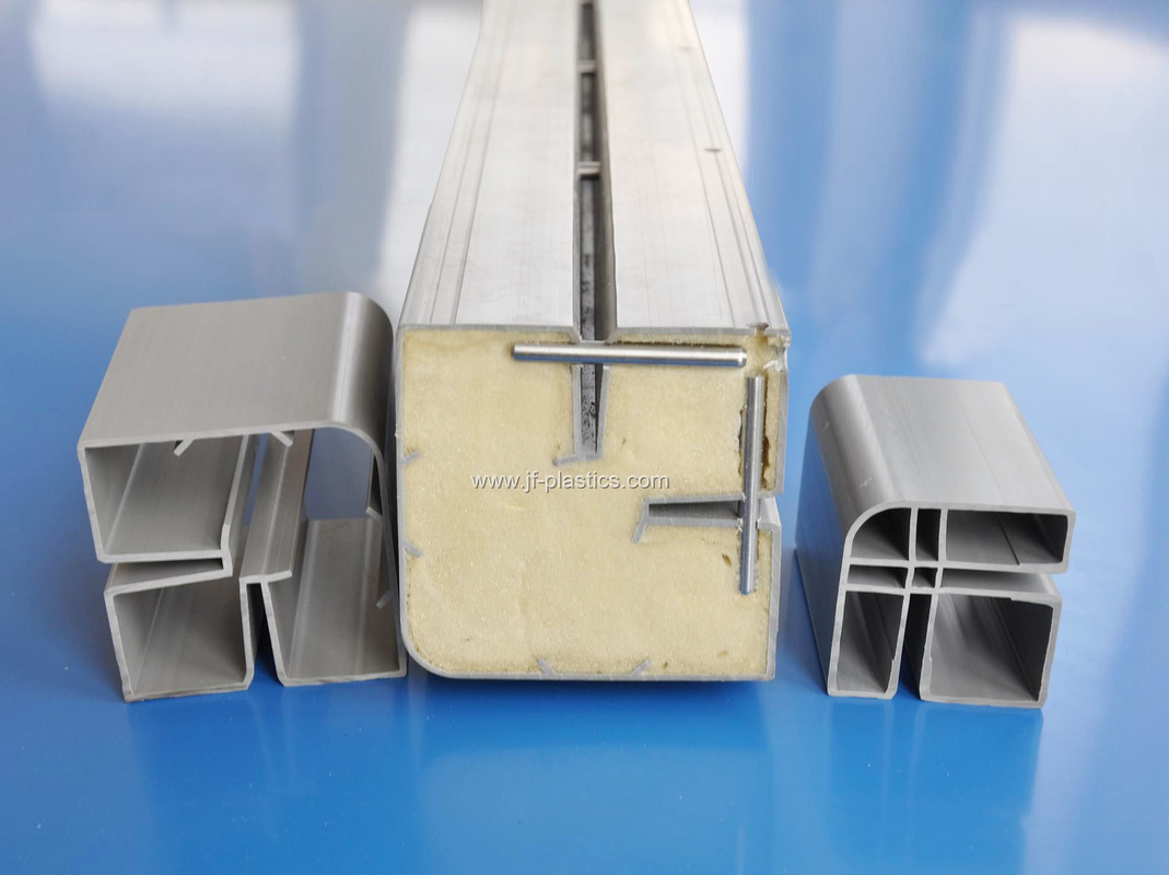 Customized Plastic Parts Cold Room Accessories Polyurethane Foaming Filling Plastic Extrusion Profiles