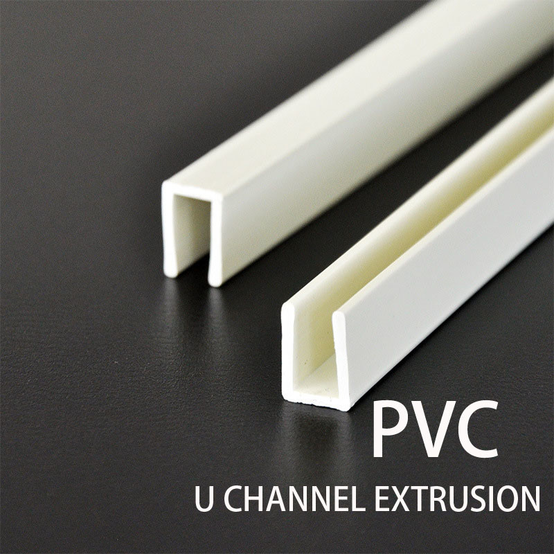 PVC Glass Panel Protection Extruded Plastic U Channel Slot U-Type Strip