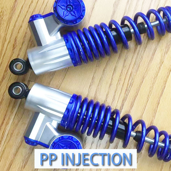 PP Injection Moulded Polypropylene Plastic Prototype Parts for E Bike Shock Absorber