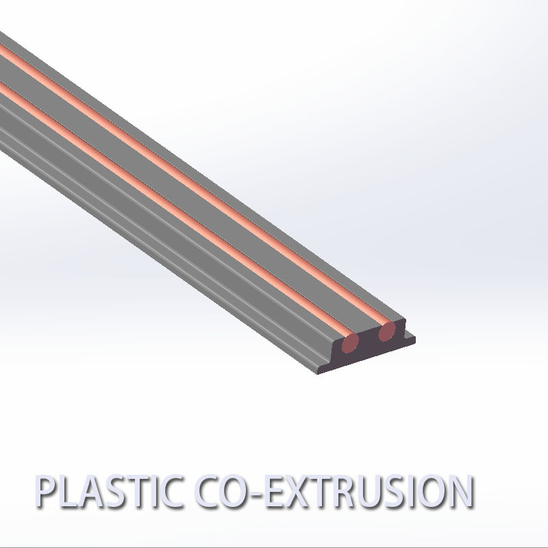 ODM Copper Plastic Conductive Co Extrusion Profiles For Led Mounting
